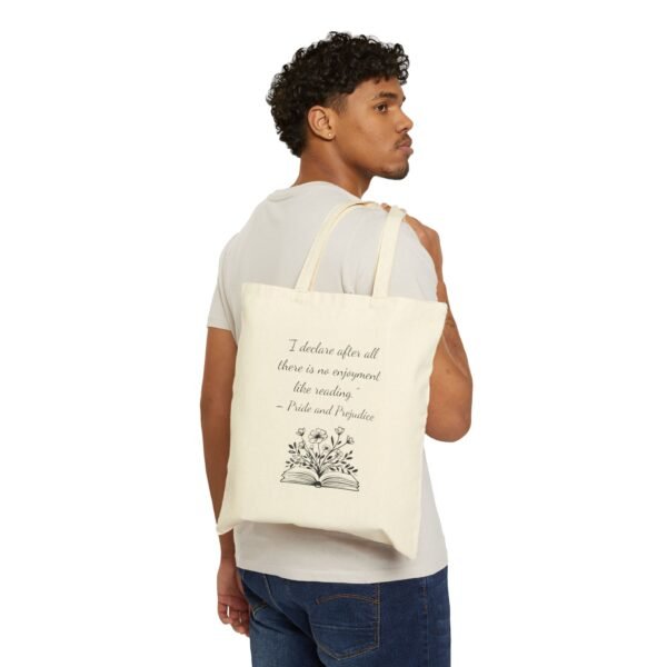 Quote Tote Bag - Pride and Prejudice - Image 3