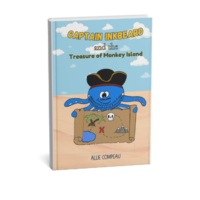 Book cover of Captain inkbeard and the treasure of monkey island by Allie compeau