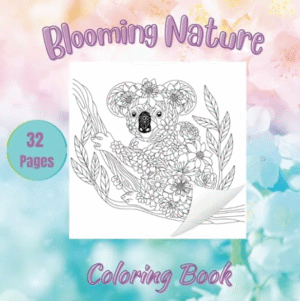 Blooming Nature Coloring Book