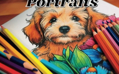 Puppy Portraits Coloring Book
