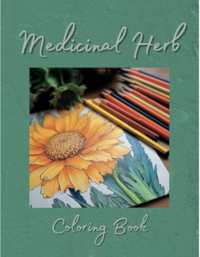 Book Cover of Medicinal Herb coloring book
