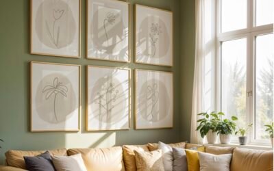 How to Create a Cozy Neutral Gallery Wall with Botanical Prints