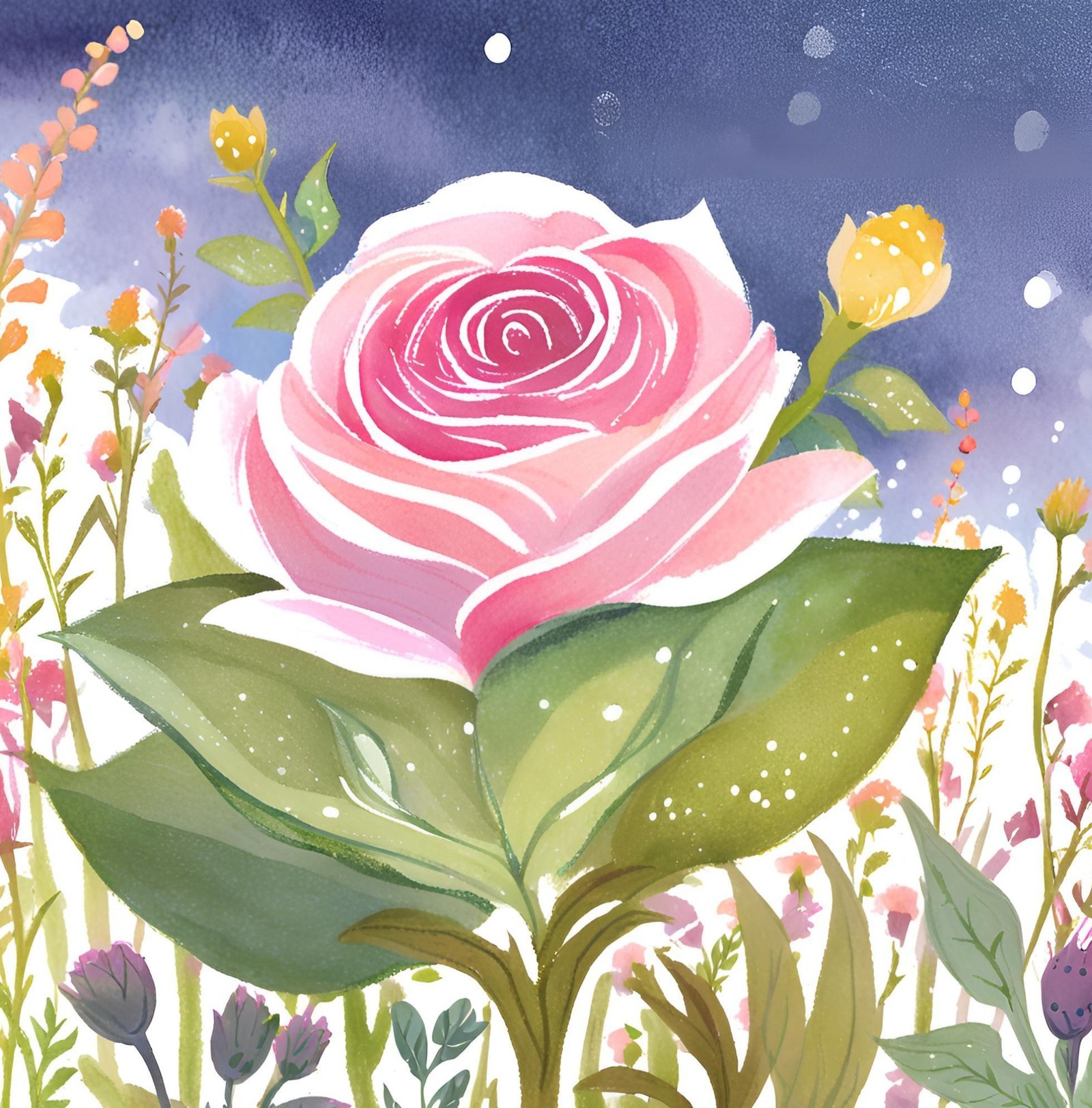 A flower bloomed in a beautiful garden in the children's picture book The Secret of the Seed