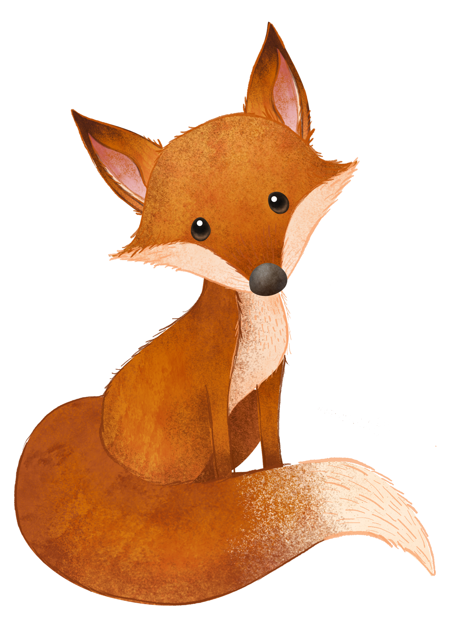 an illustrated fox